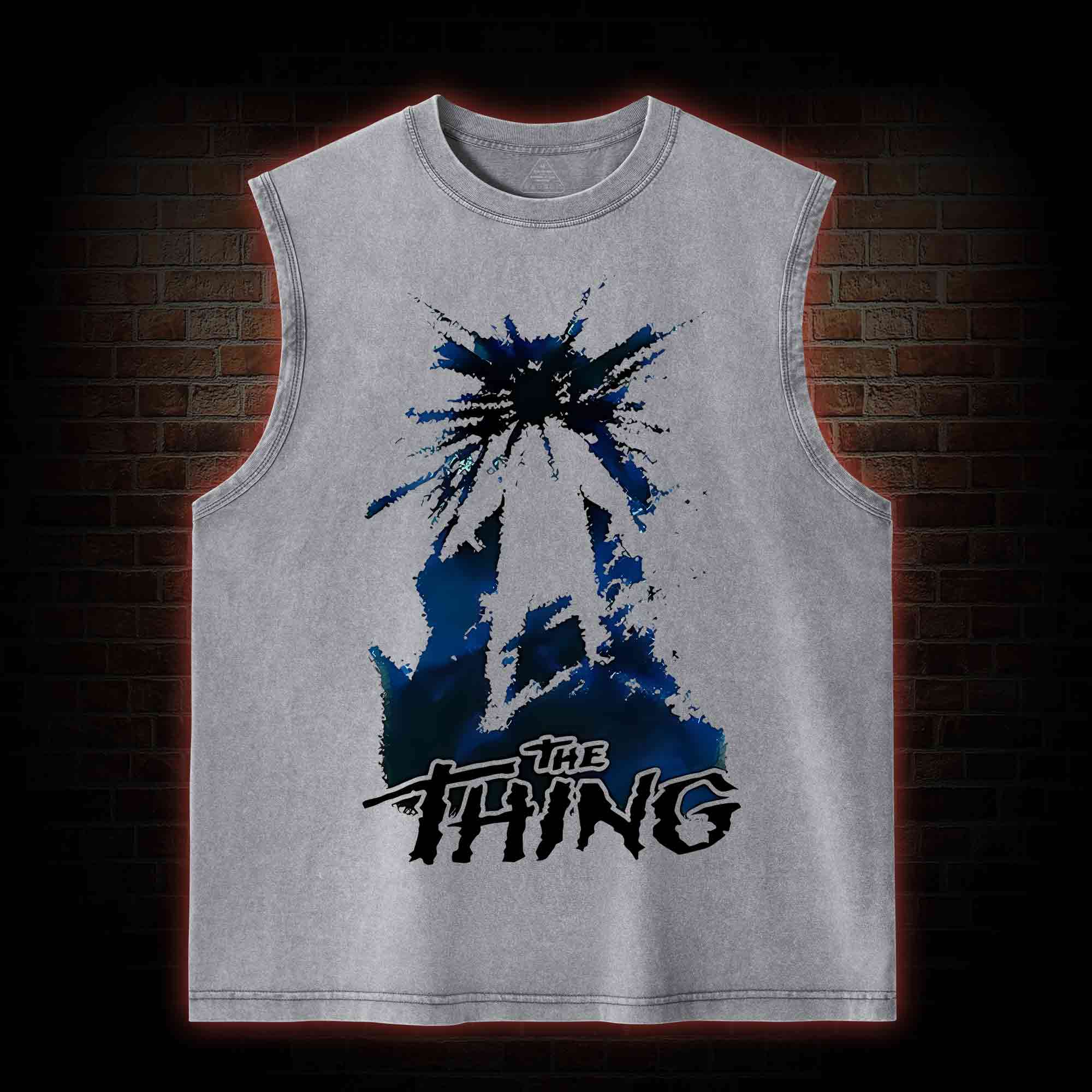 The Thing Horror Movie Washed Tank Top