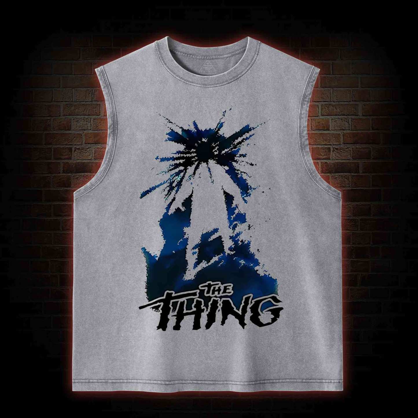 The Thing Horror Movie Washed Tank Top