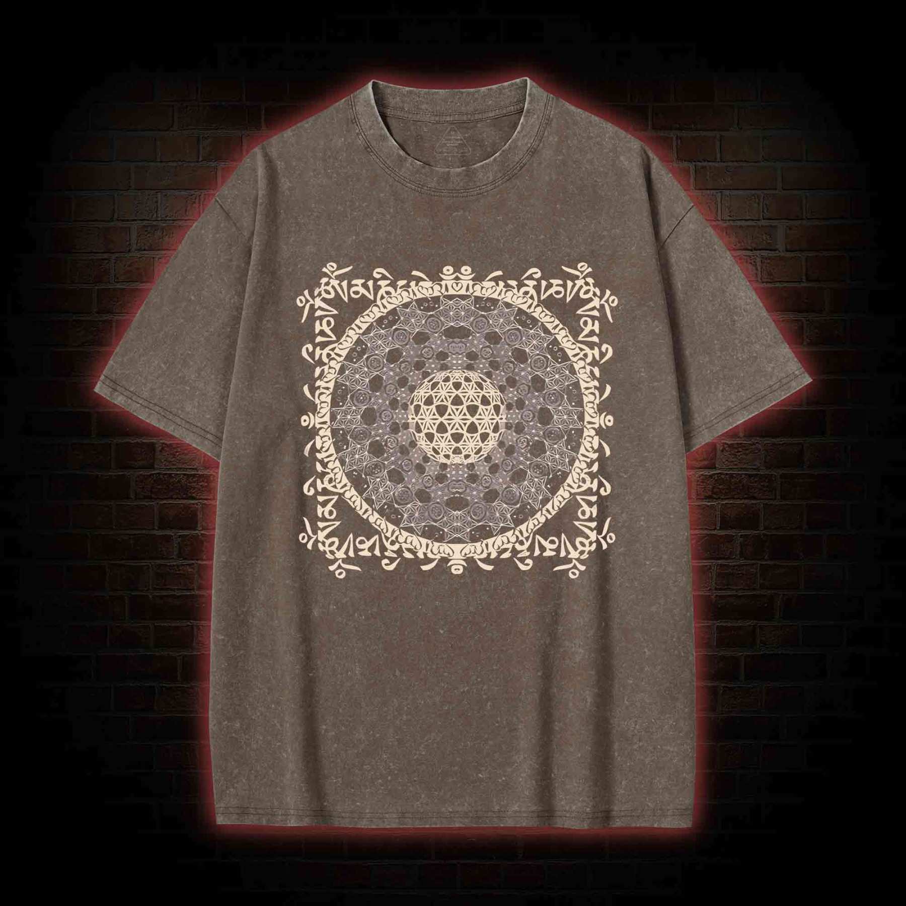 Tibetan Mantra Washed T-shirt