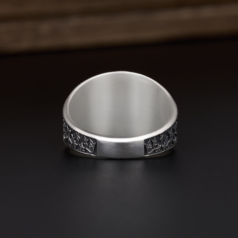 Cupid Sterling Silver Band Ring