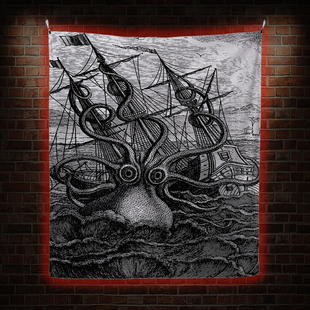  Giant Octopus Tapestry