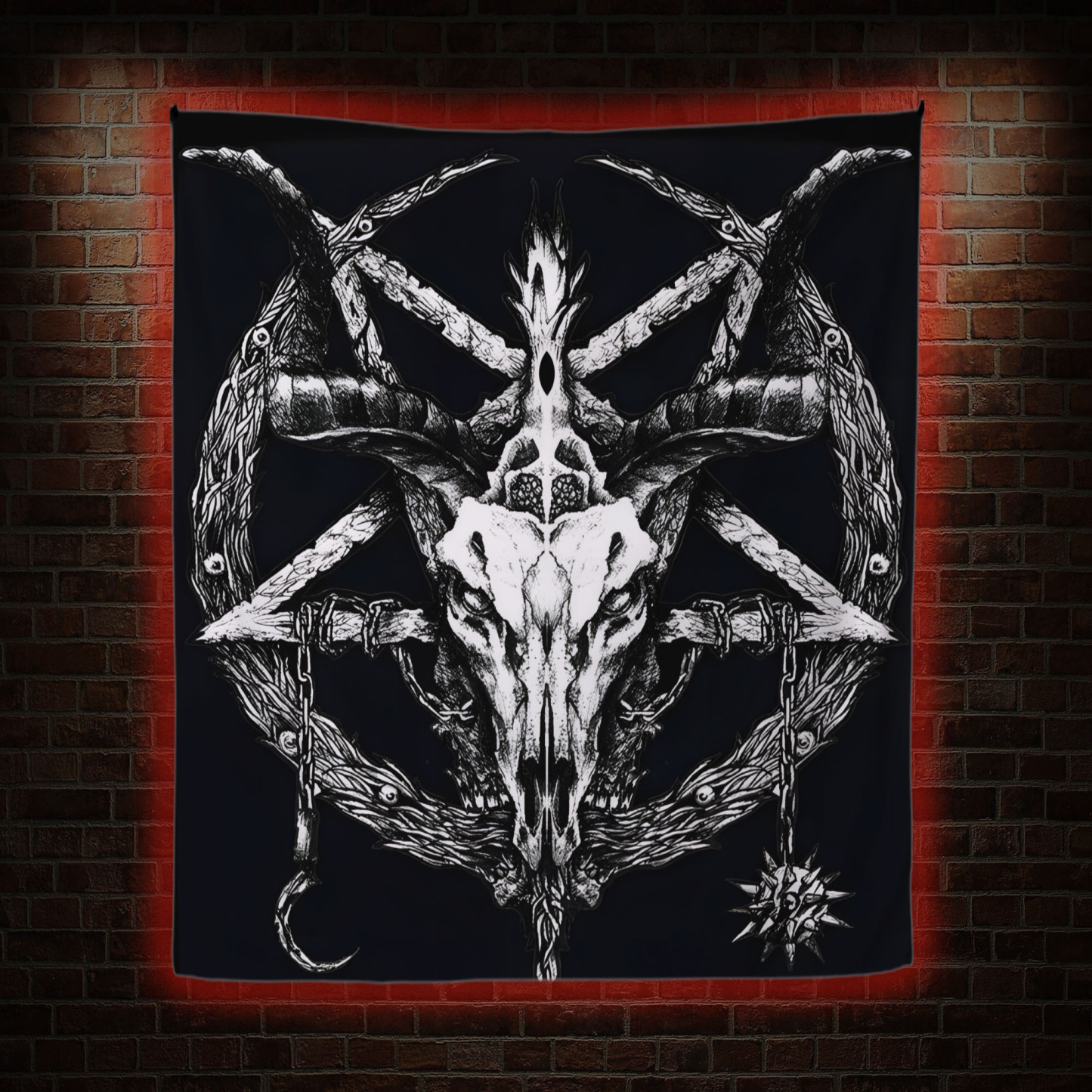 Baphomet Occult Tapestry