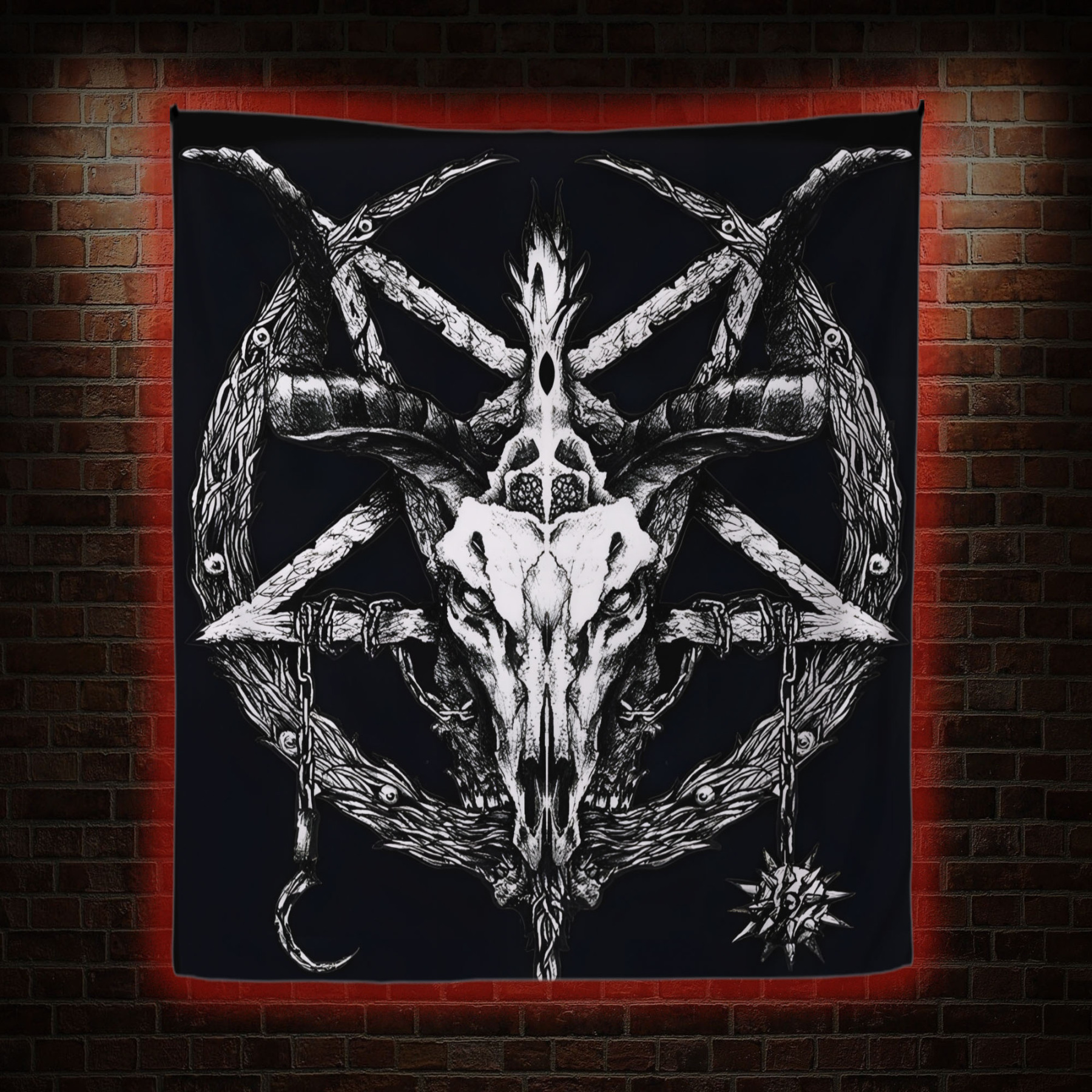 Baphomet Occult Tapestry