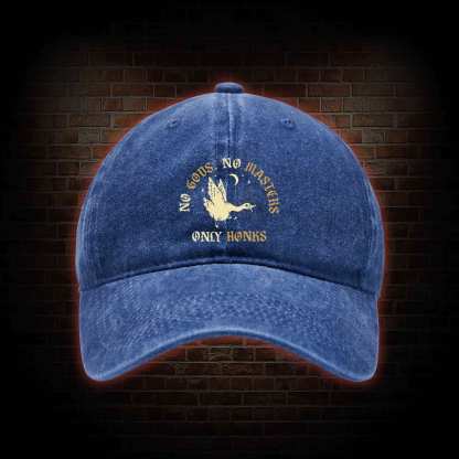 No Gods No Masters Washed Vintage Baseball Cap