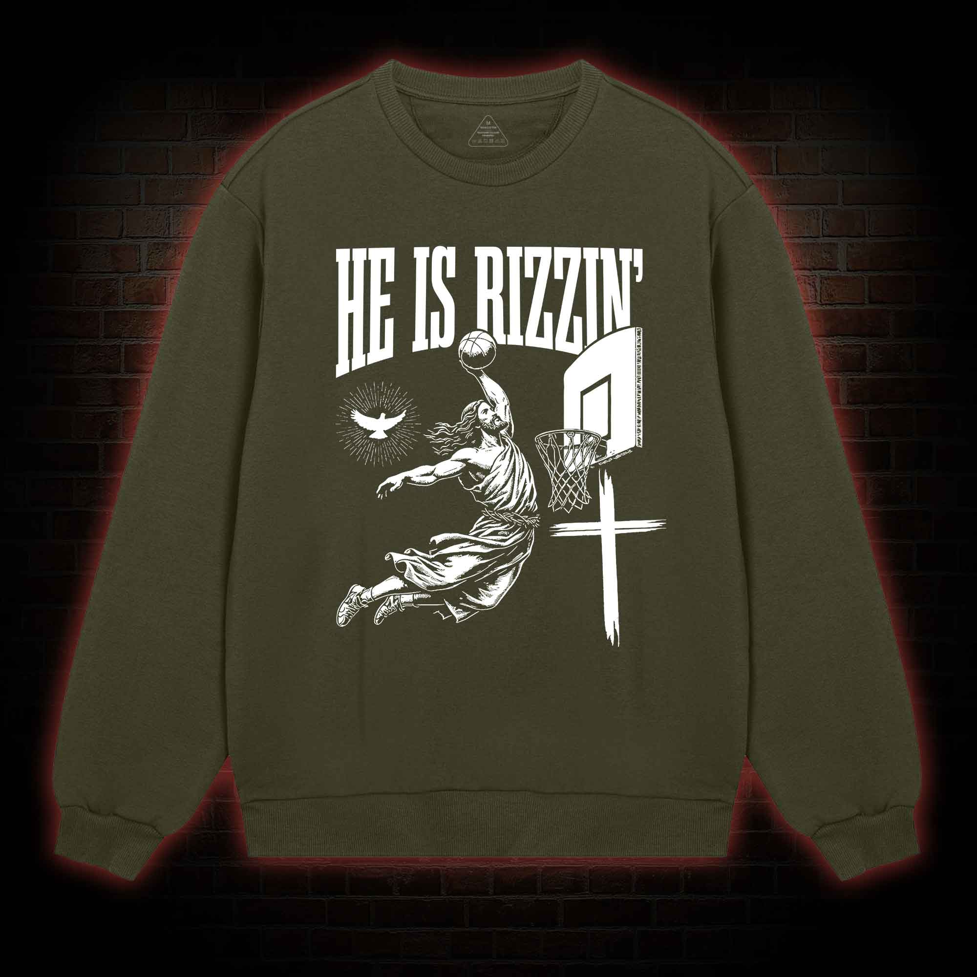 He Is Rizzin' Sweatshirt