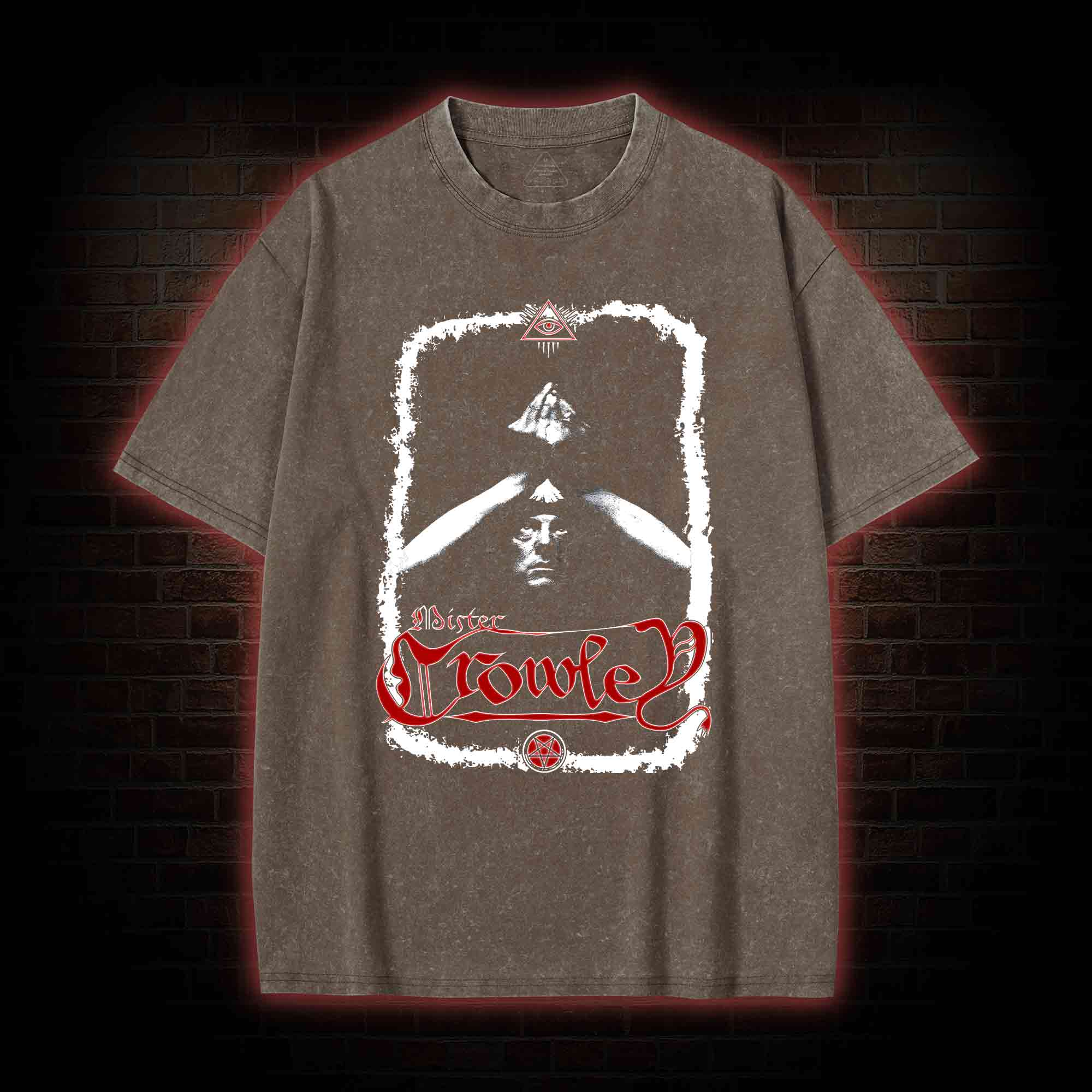 Aleister Crowley Washed T-shirt