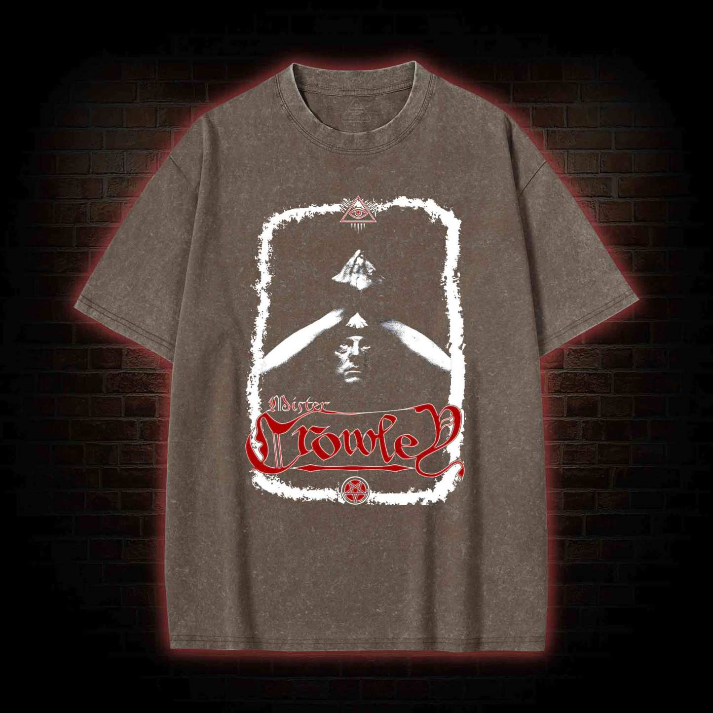 Aleister Crowley Washed T-shirt