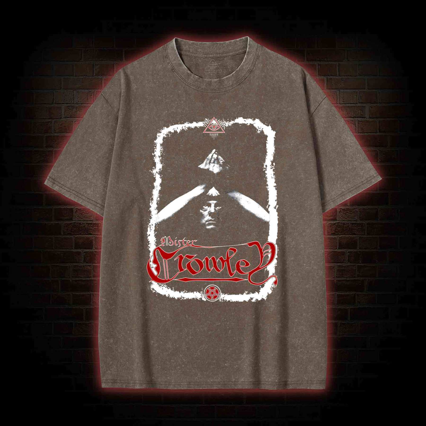 Aleister Crowley Washed T-shirt