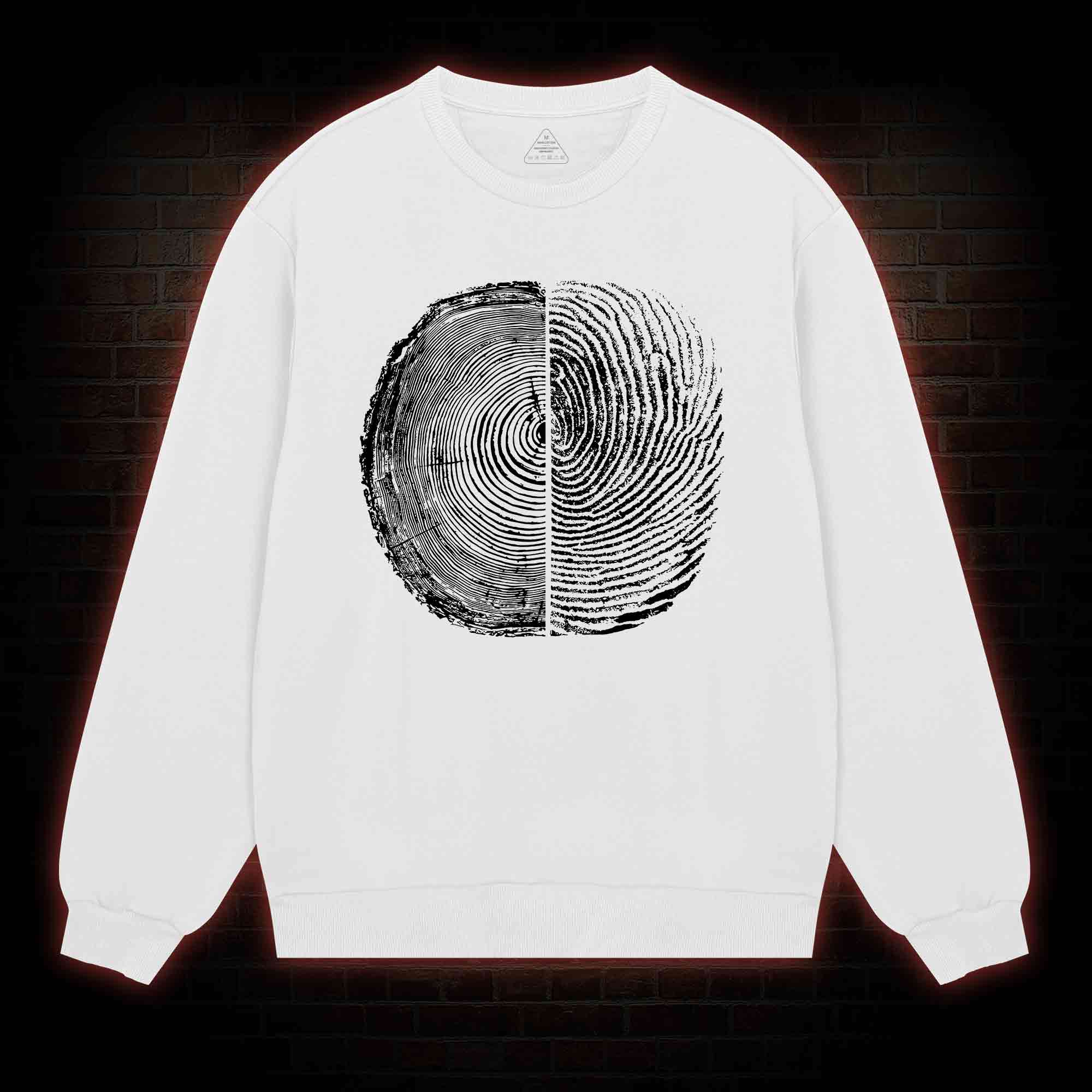 Tree Rings And Fingerprint Sweatshirt