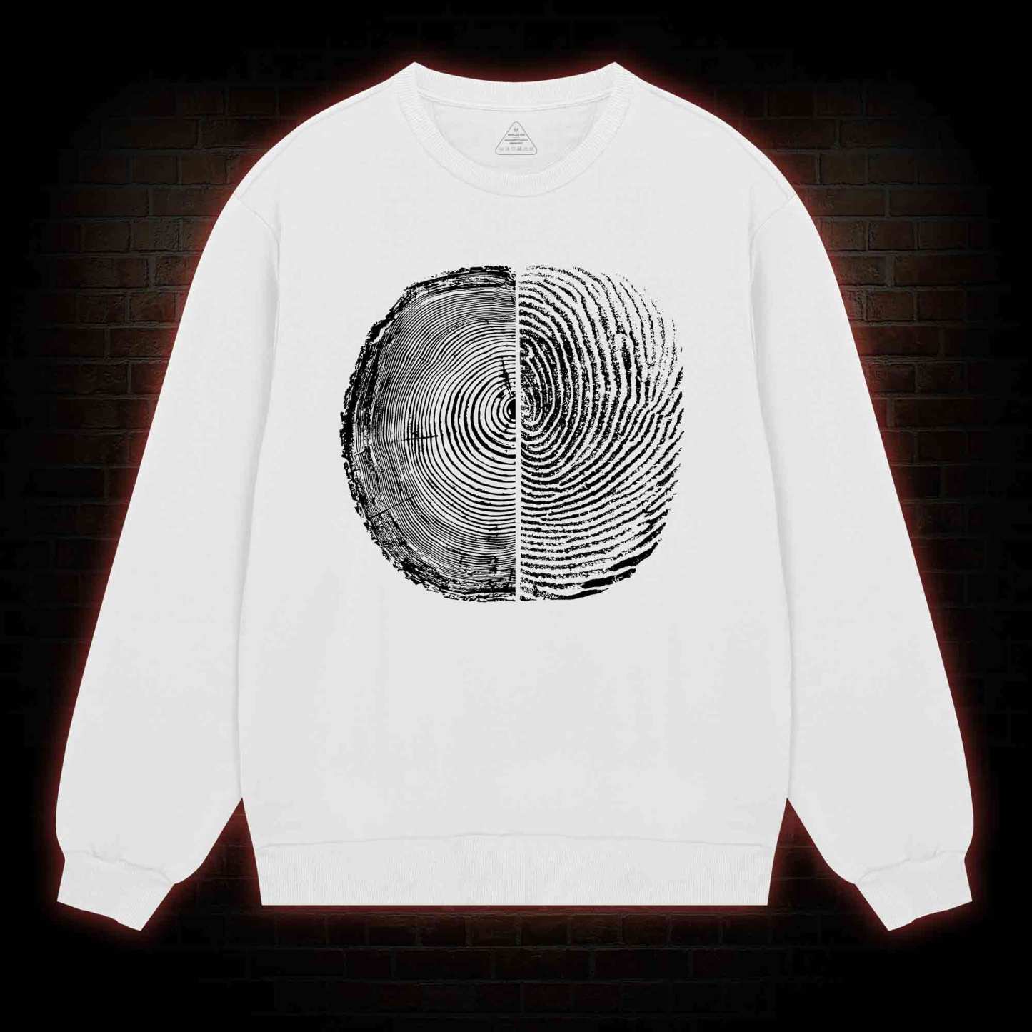 Tree Rings And Fingerprint Sweatshirt