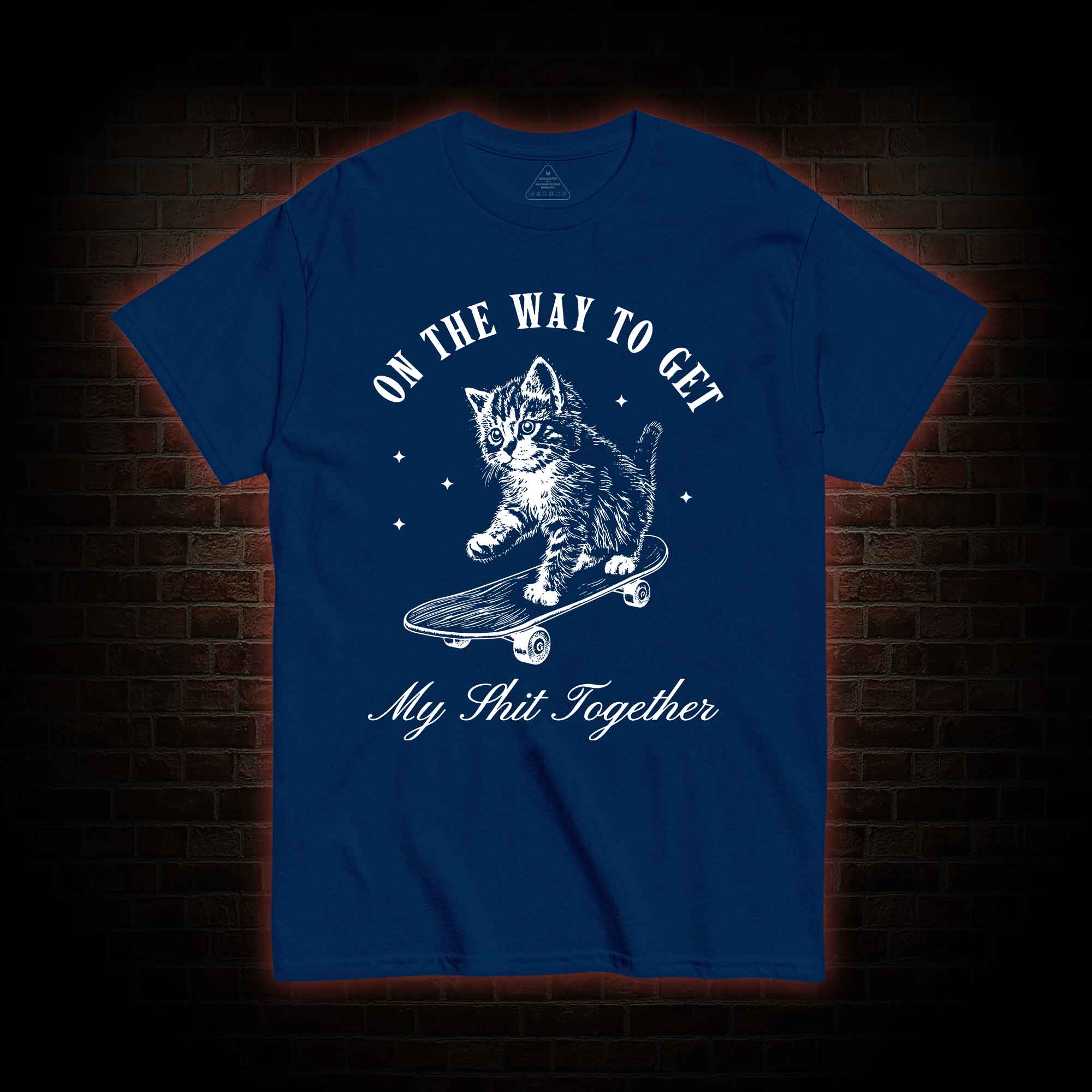 On My Way Cat T-shirt