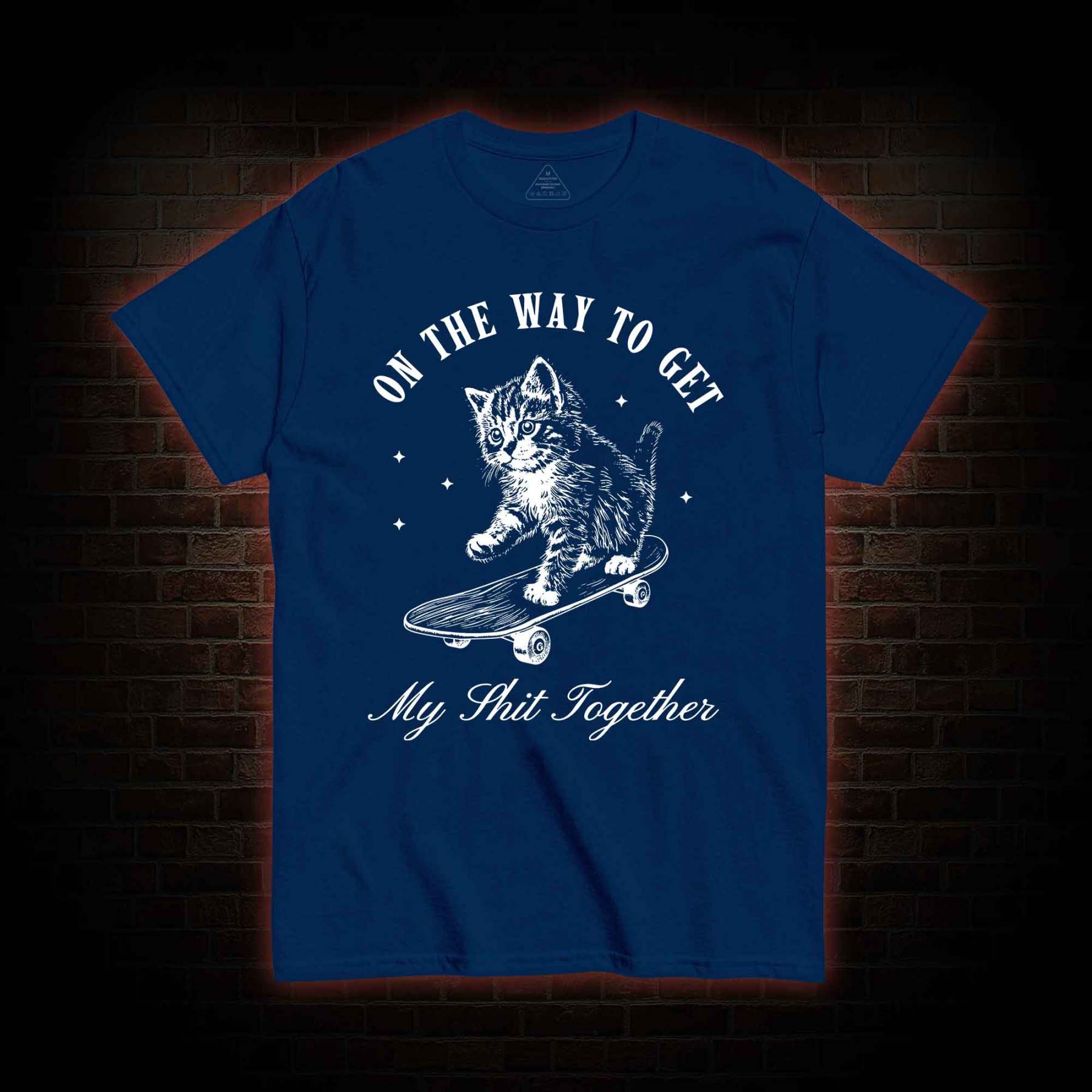 On My Way Cat T-shirt