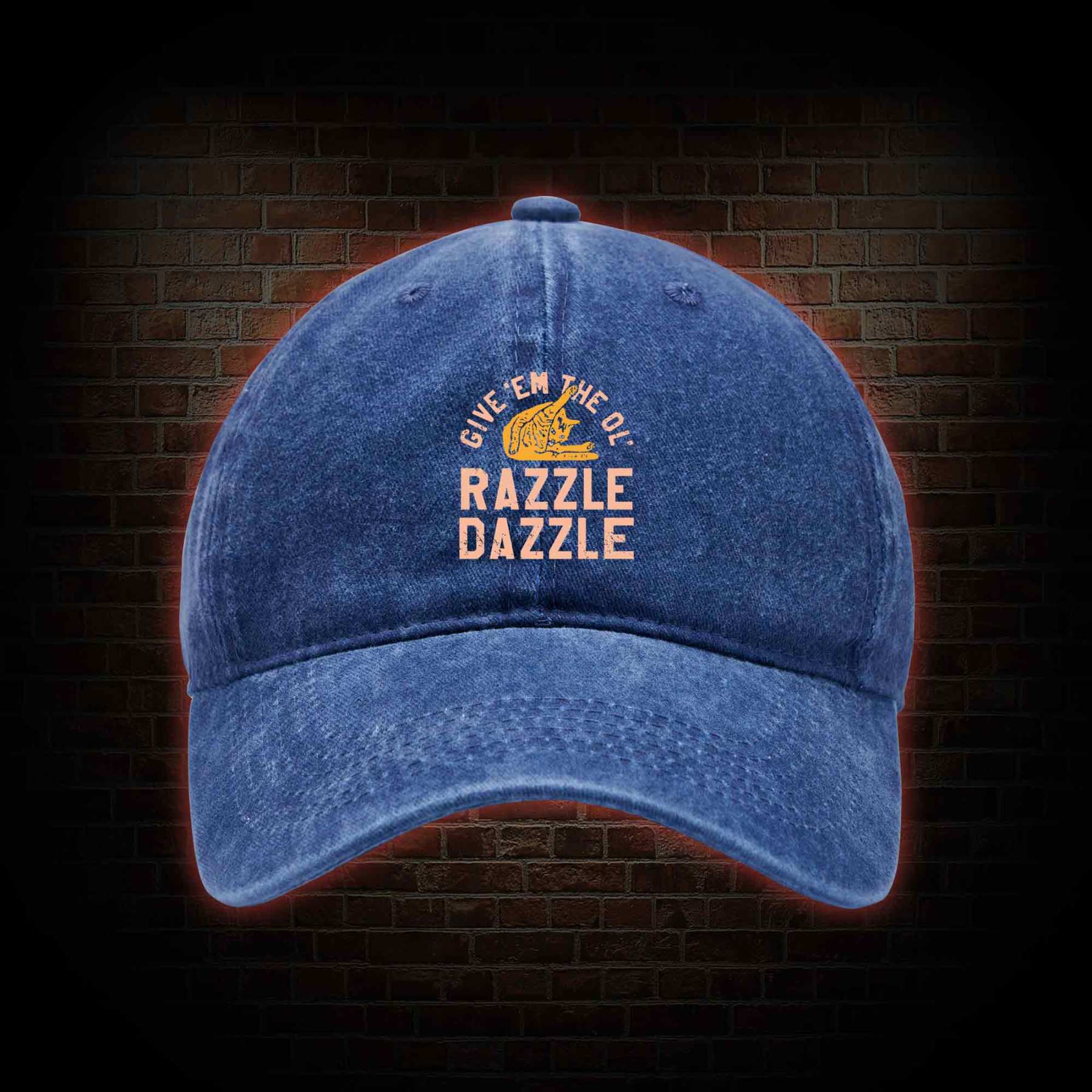Razzle Dazzle Washed Vintage Baseball Cap