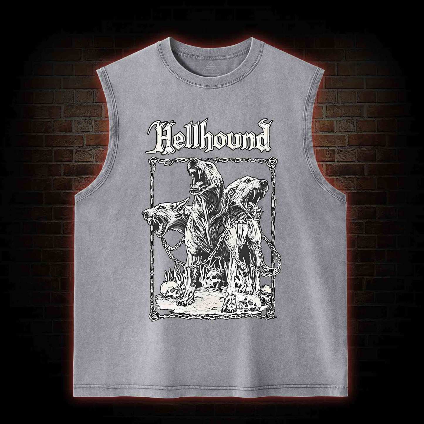 Hell Hound Cerberus Washed Tank Top