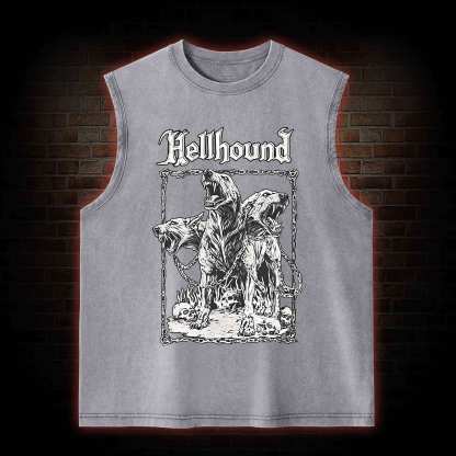 Hell Hound Cerberus Washed Tank Top