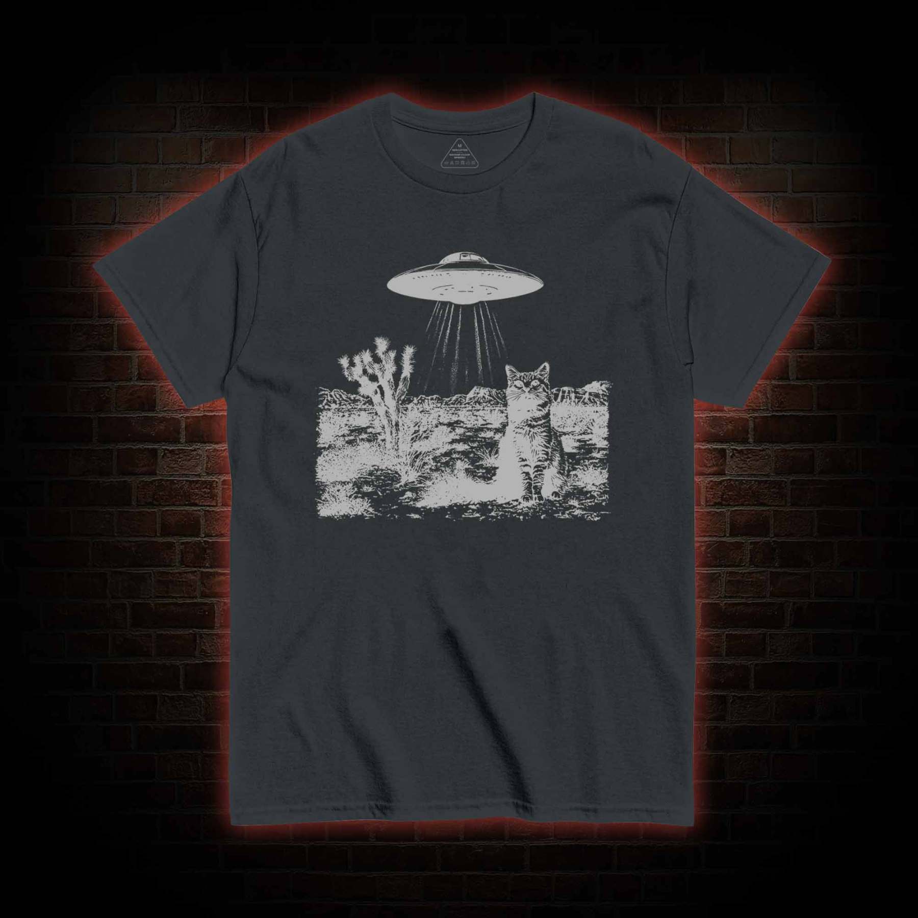 UFO Cowboy Cat T-shirt 