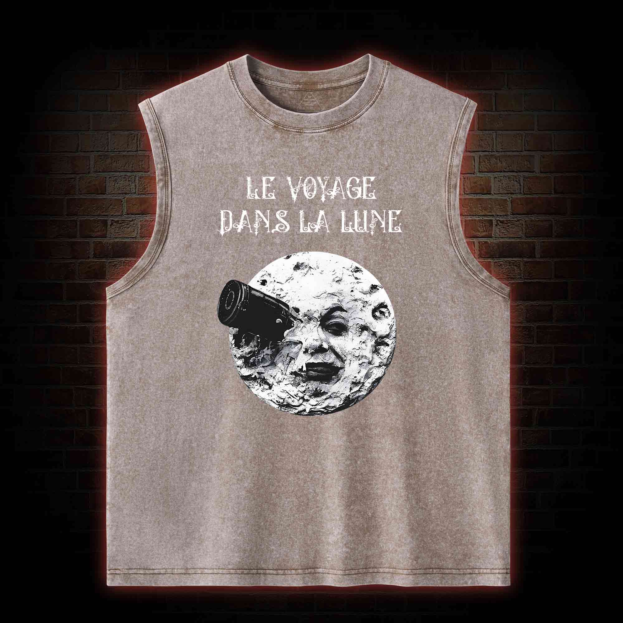 A Trip To The Moon Washed Tank Top