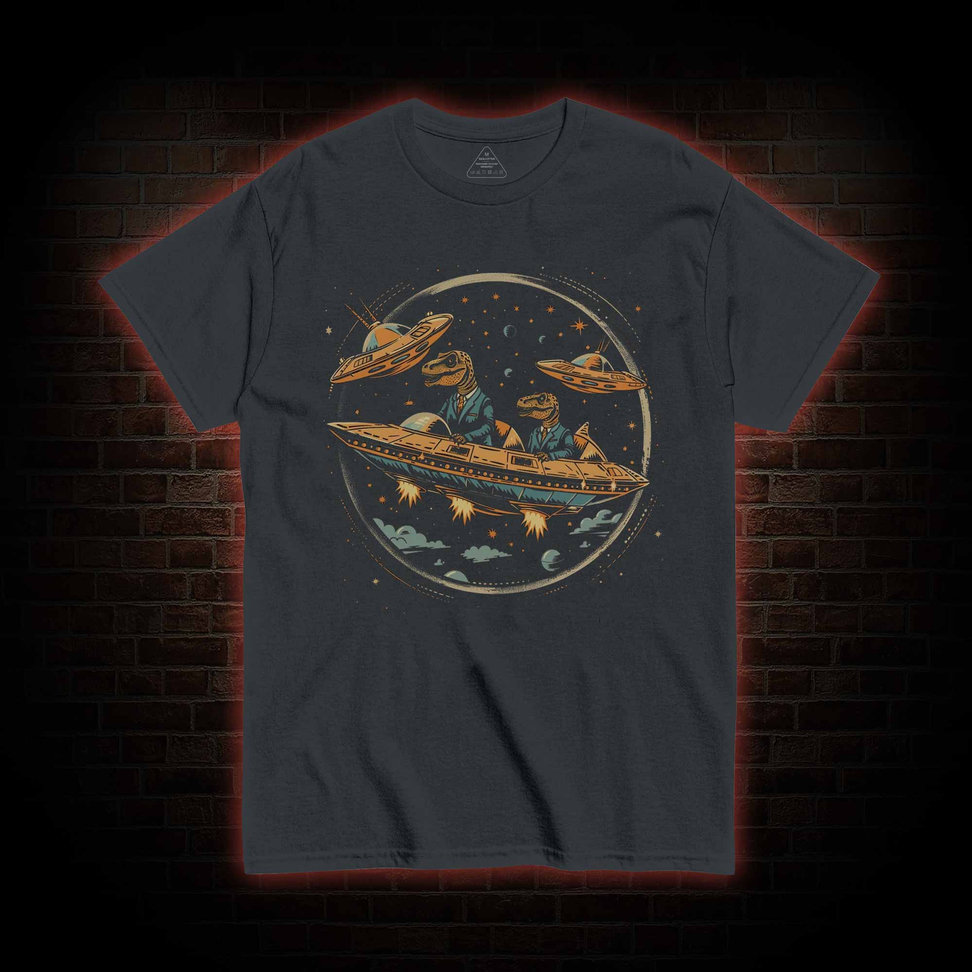 Dinosaur UFO Encounter T-shirt 