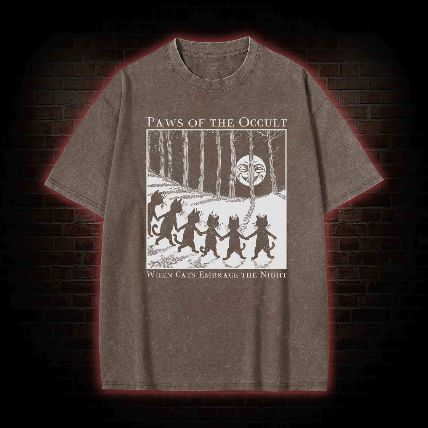 Paws of the Occult Washed T-shirt