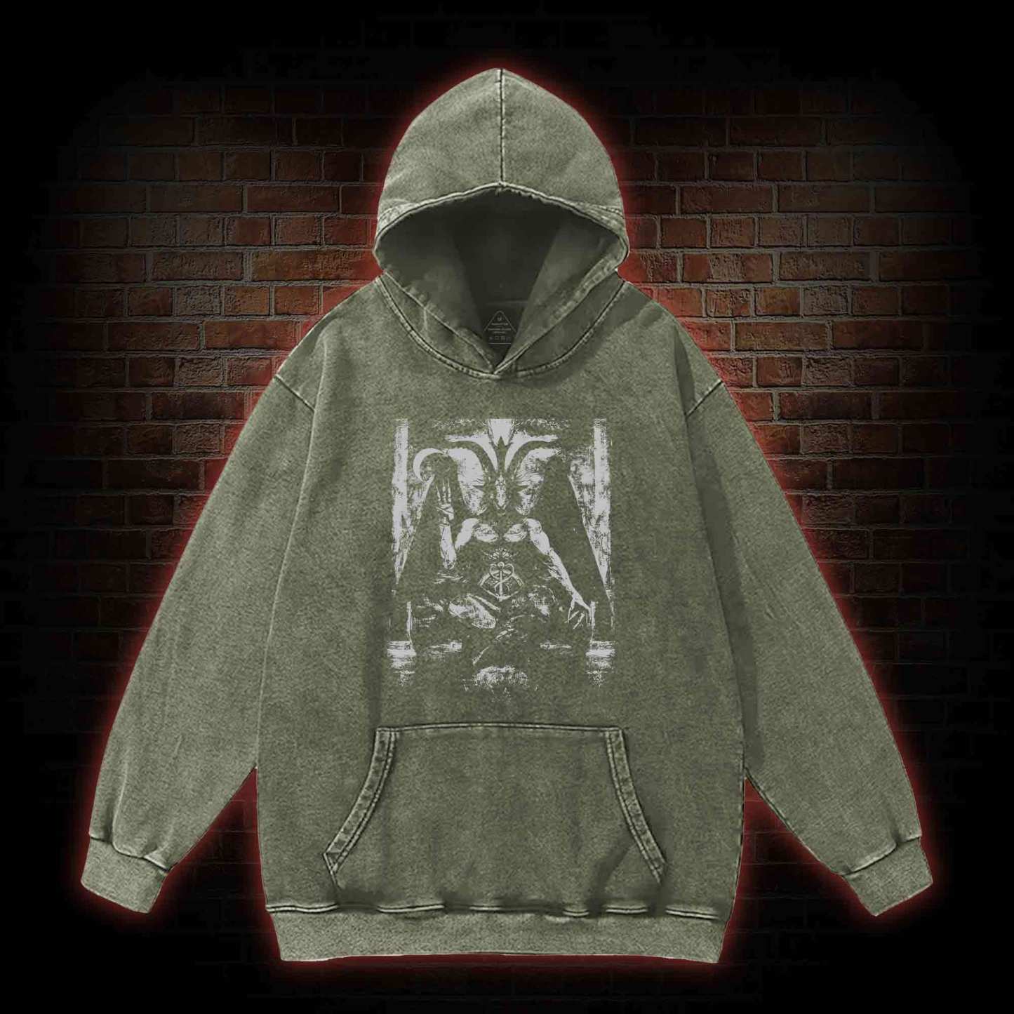 Demonic Goat Washed Hoodie