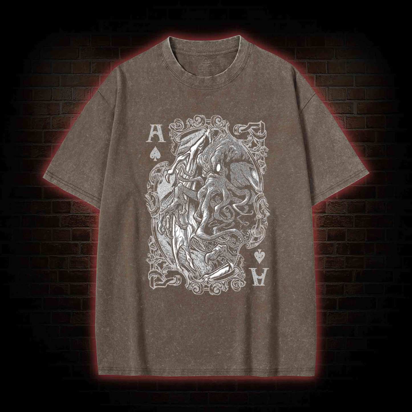 Cthulhu Mythos Cards Washed T-shirt
