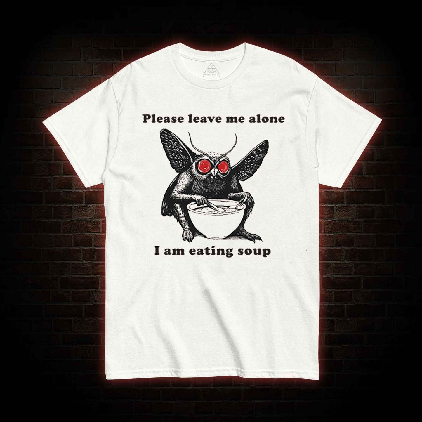 Mothman Eating Soup T-shirt 