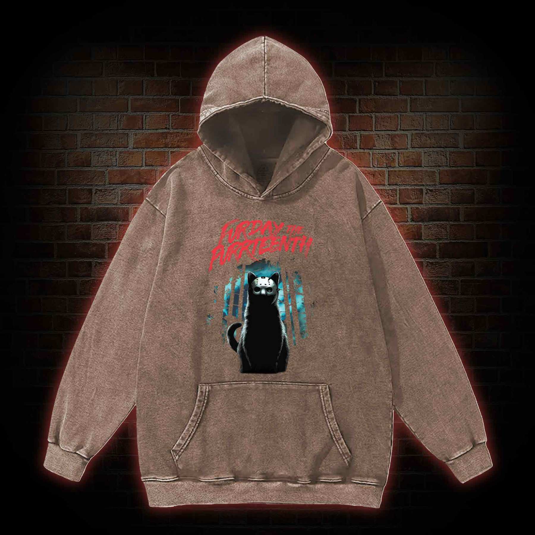 Furday The Purrteenth Washed Hoodie