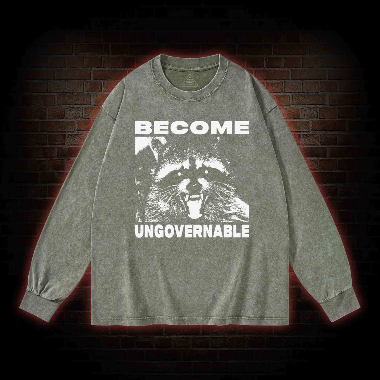 Become Ungovernable Washed Long-Sleeve T-shirt