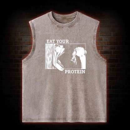 Eat Your Protein Washed Tank Top