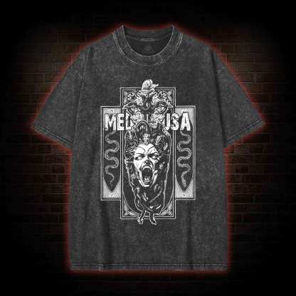 Medusa Horror Washed T-shirt