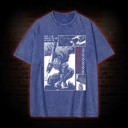 To Wield A Sword is to be Alive Washed T-shirt