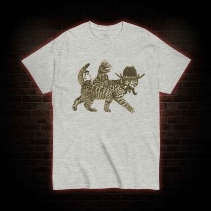 Cowboy Cat Rider T-shirt 