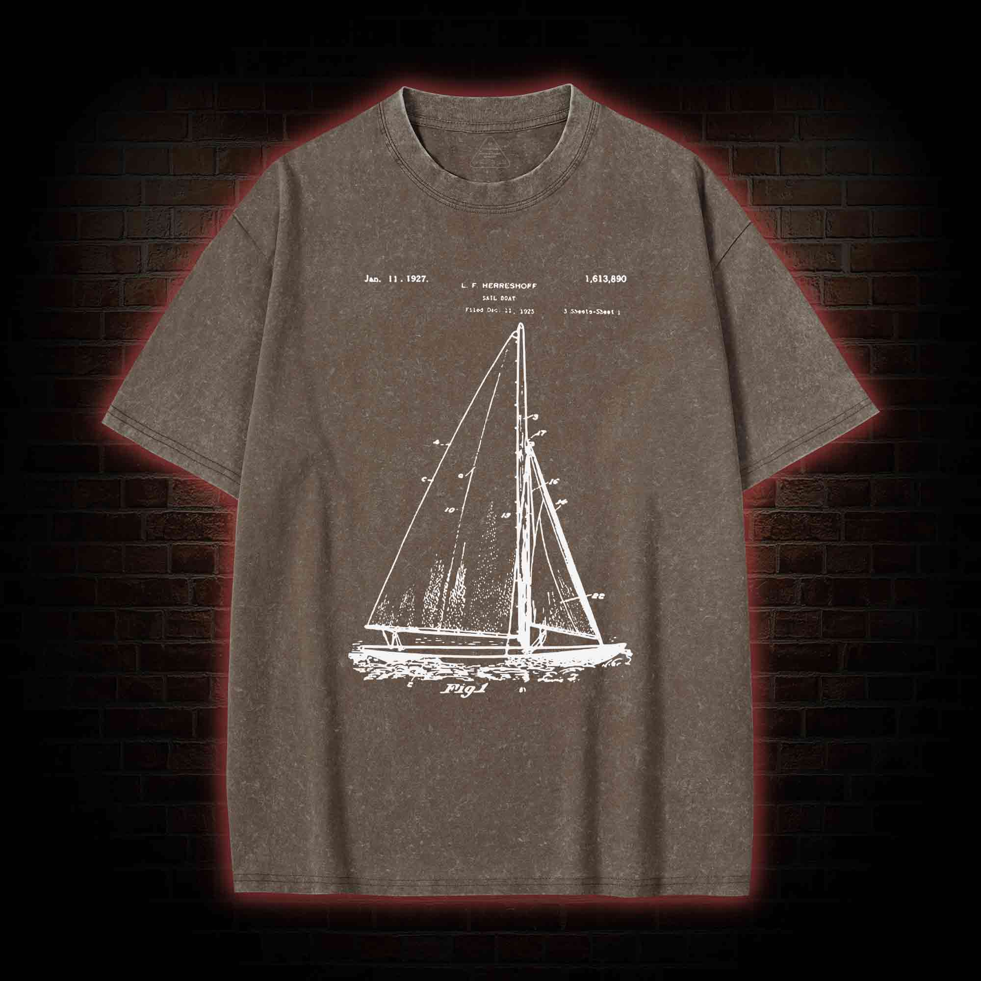 Sailboat Washed T-Shirt