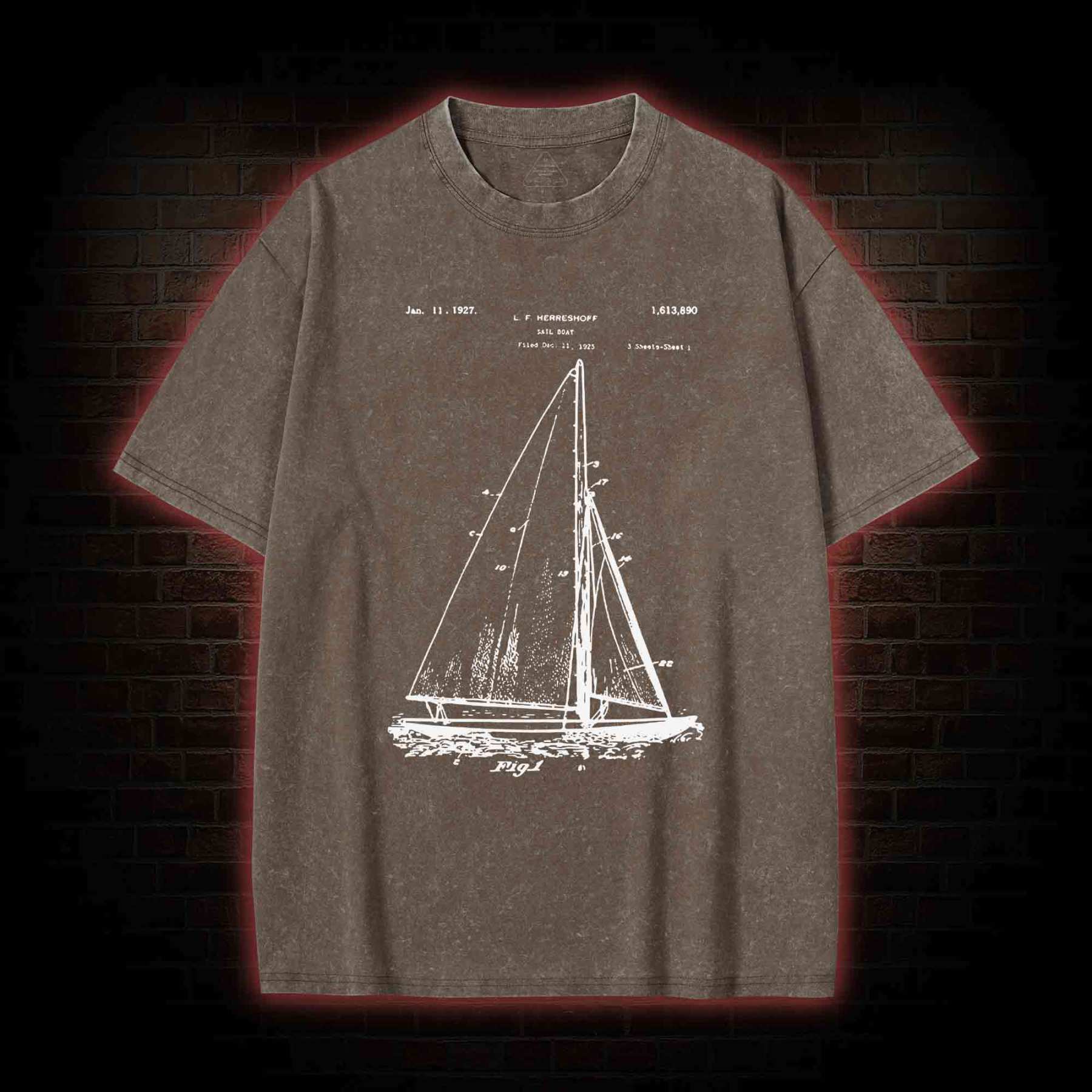 Sailboat Washed T-Shirt