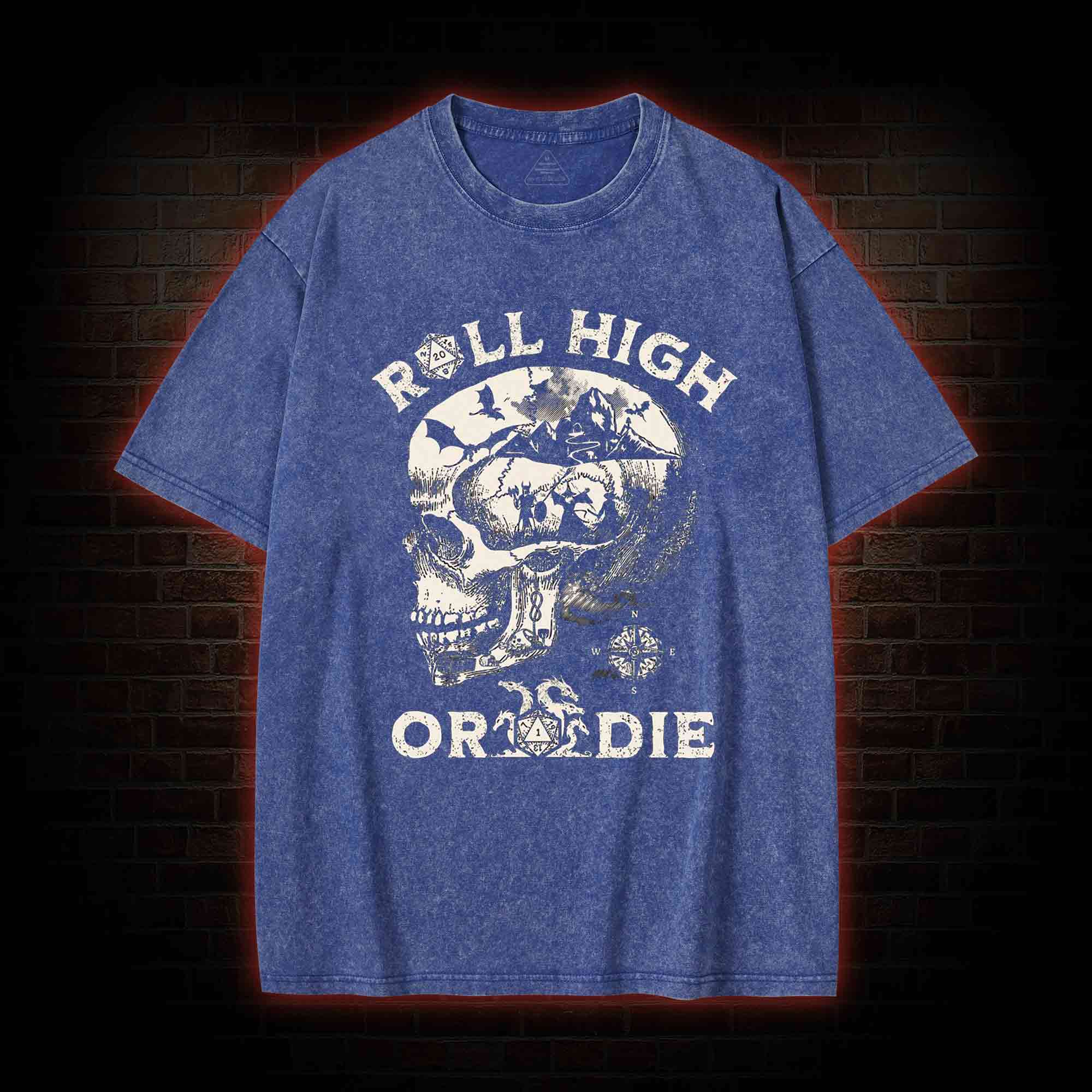 Roll High Or Die Washed T-shirt