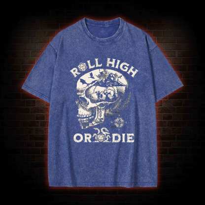 Roll High Or Die Washed T-shirt