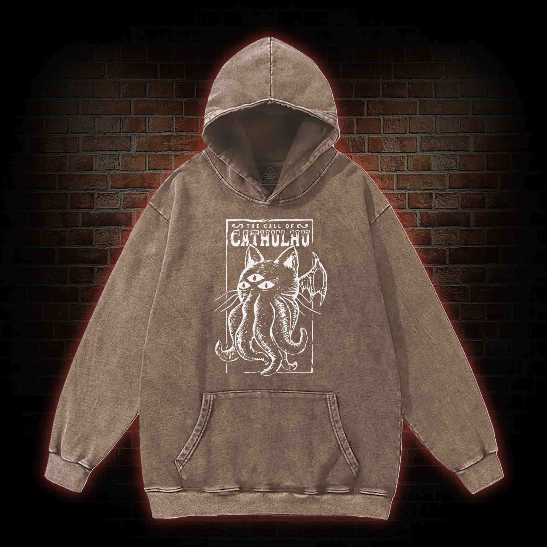 The Call Of Cathulhu Essential Washed Hoodie