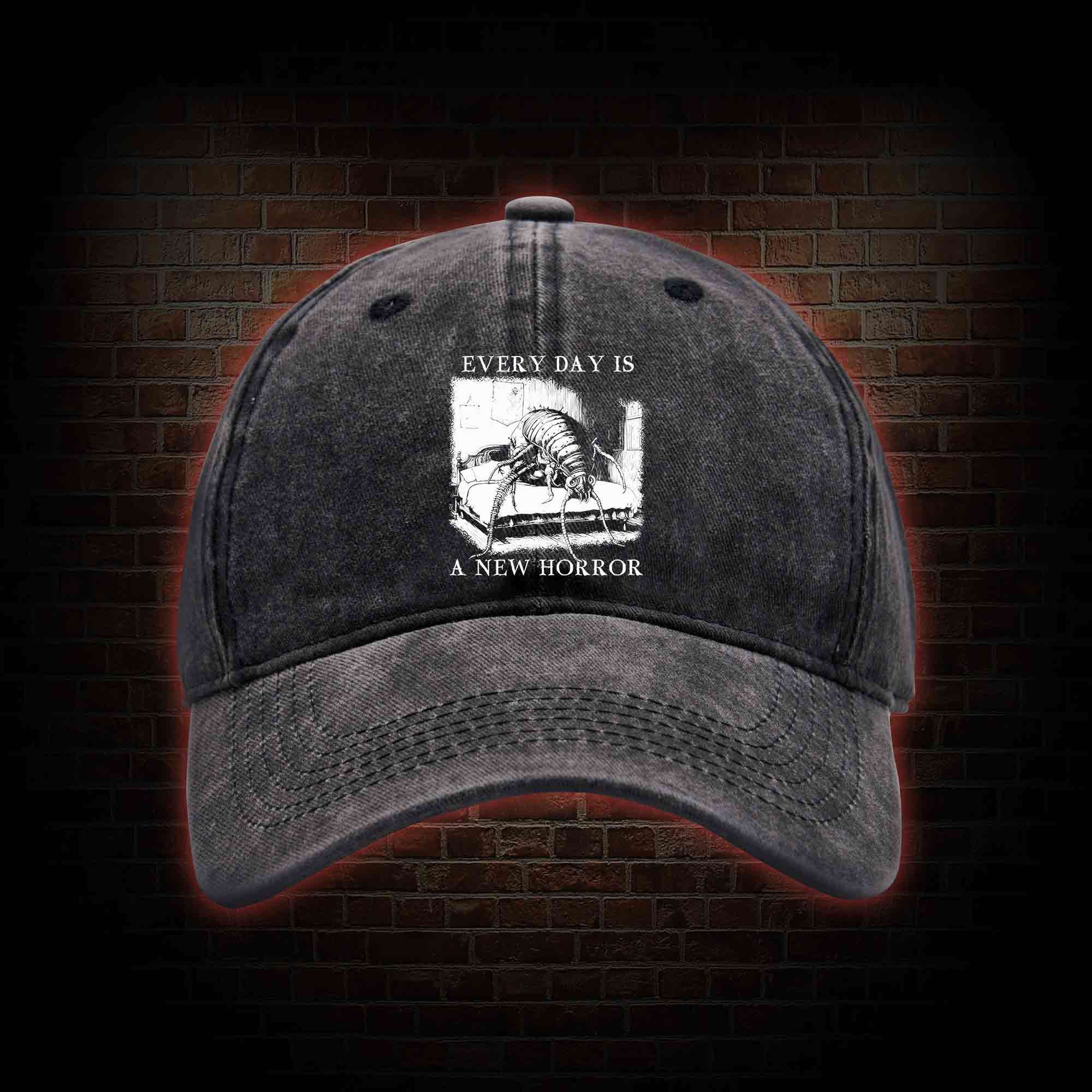 Every Day Is A New Horror Washed Vintage Baseball Cap