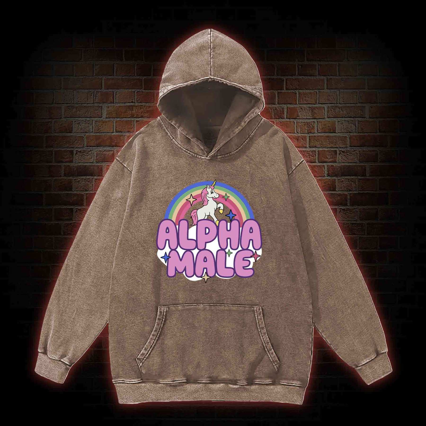 Alpha Male Washed Hoodie