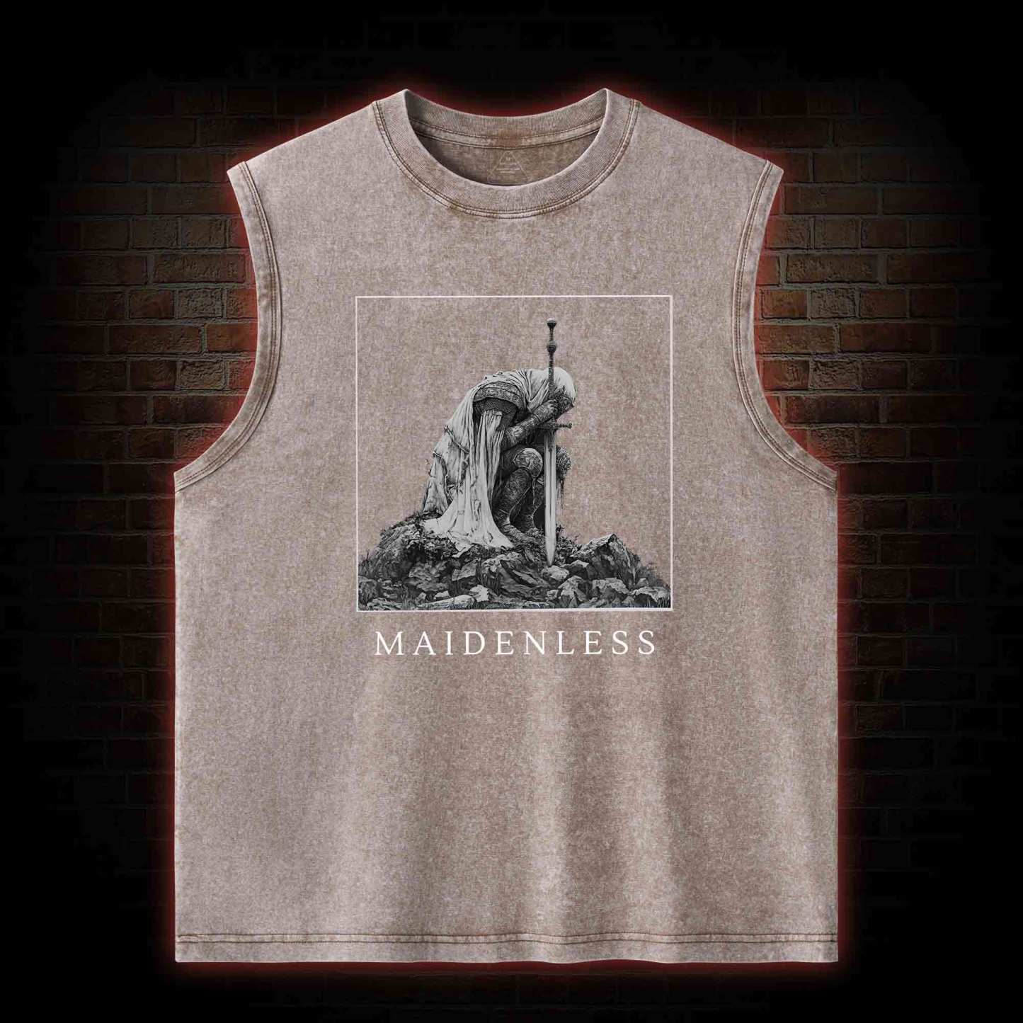 Maidenless Washed Tank Top