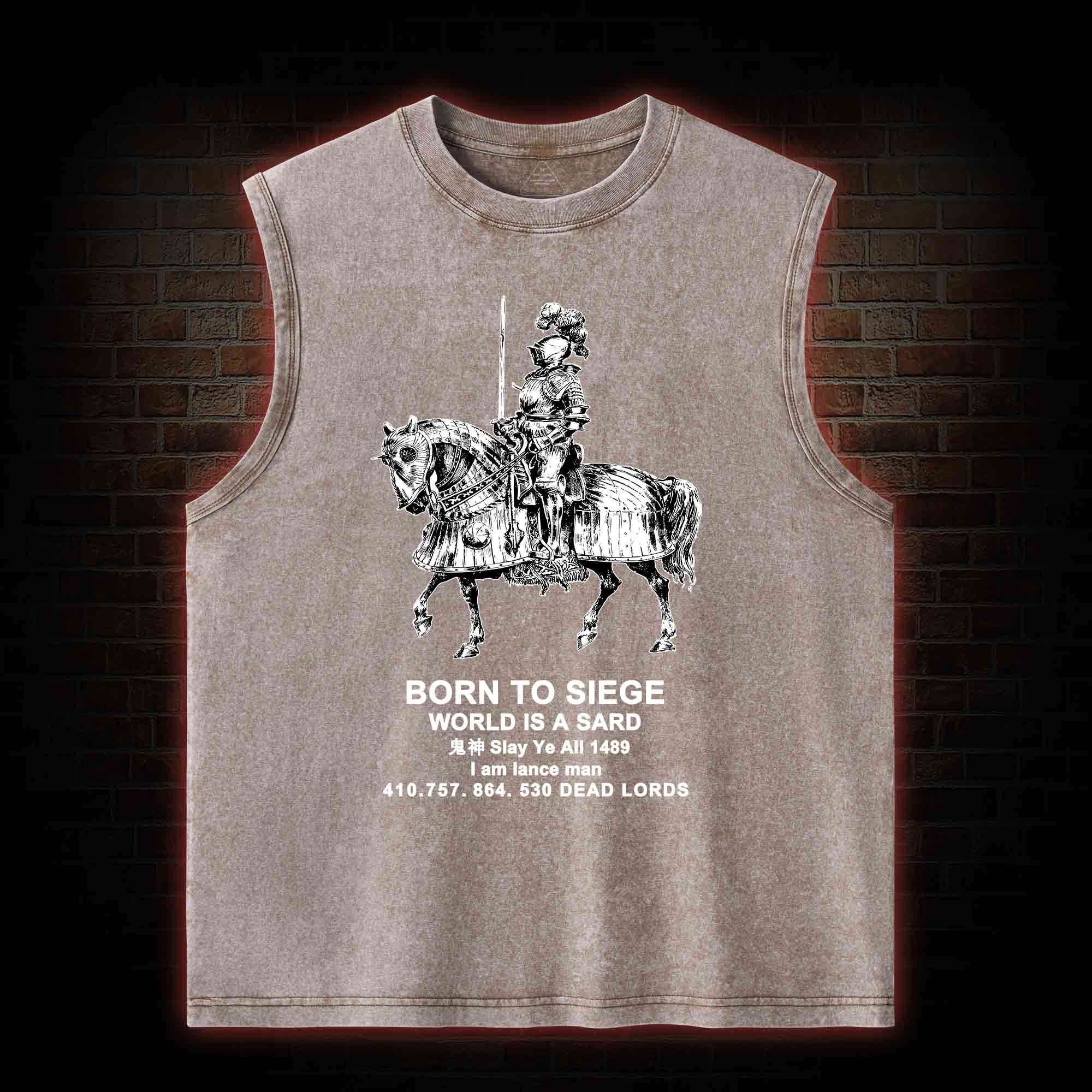 Bron To Siege Washed Tank Top