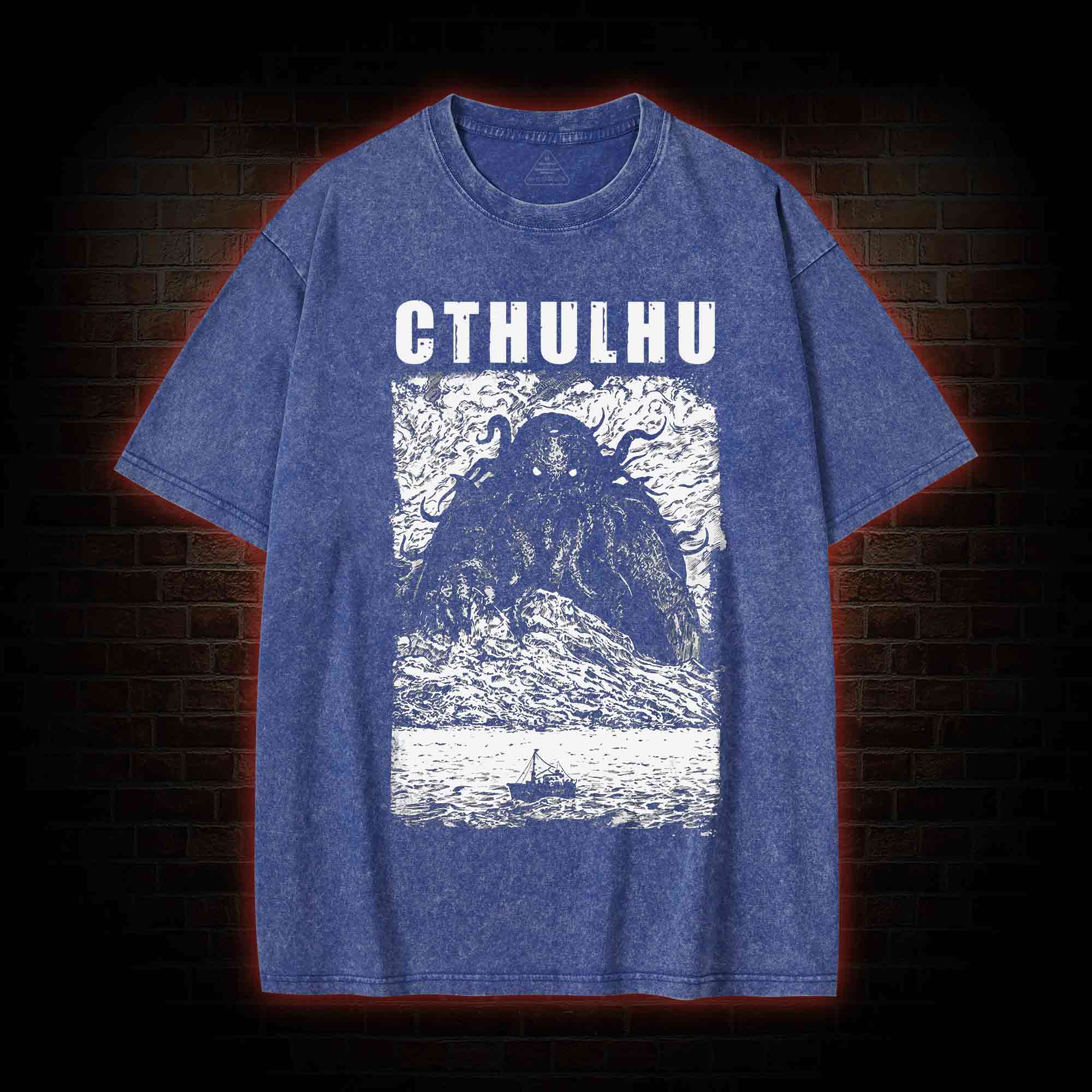 Cthulhu Summoning Washed T-shirt