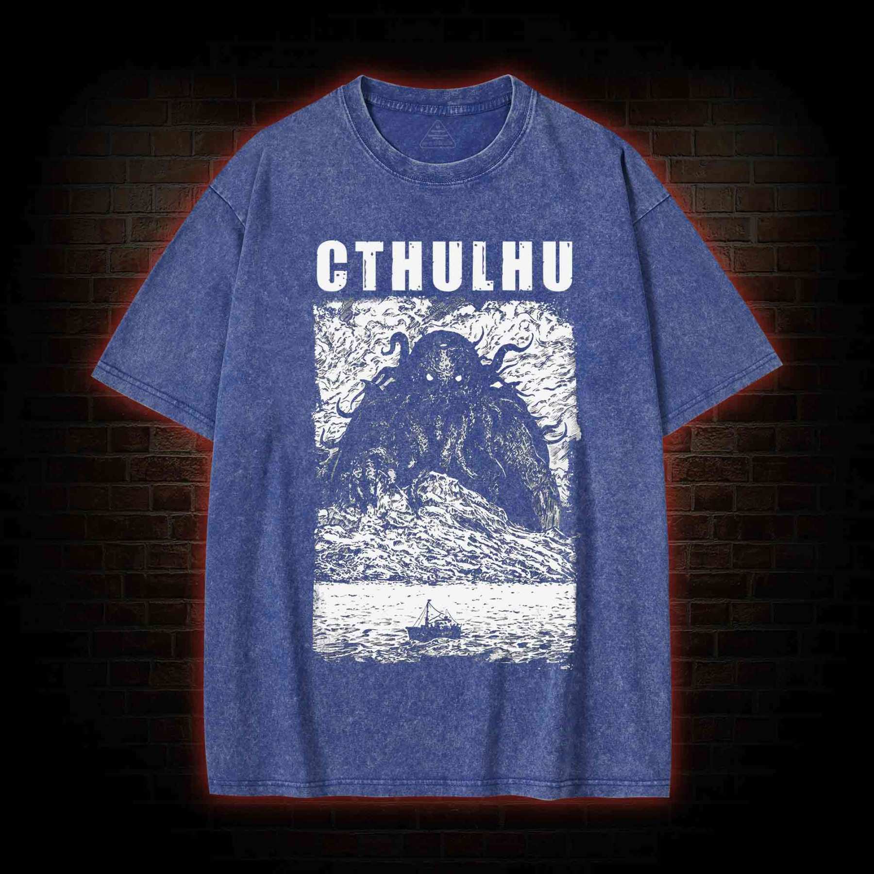 Cthulhu Summoning Washed T-shirt