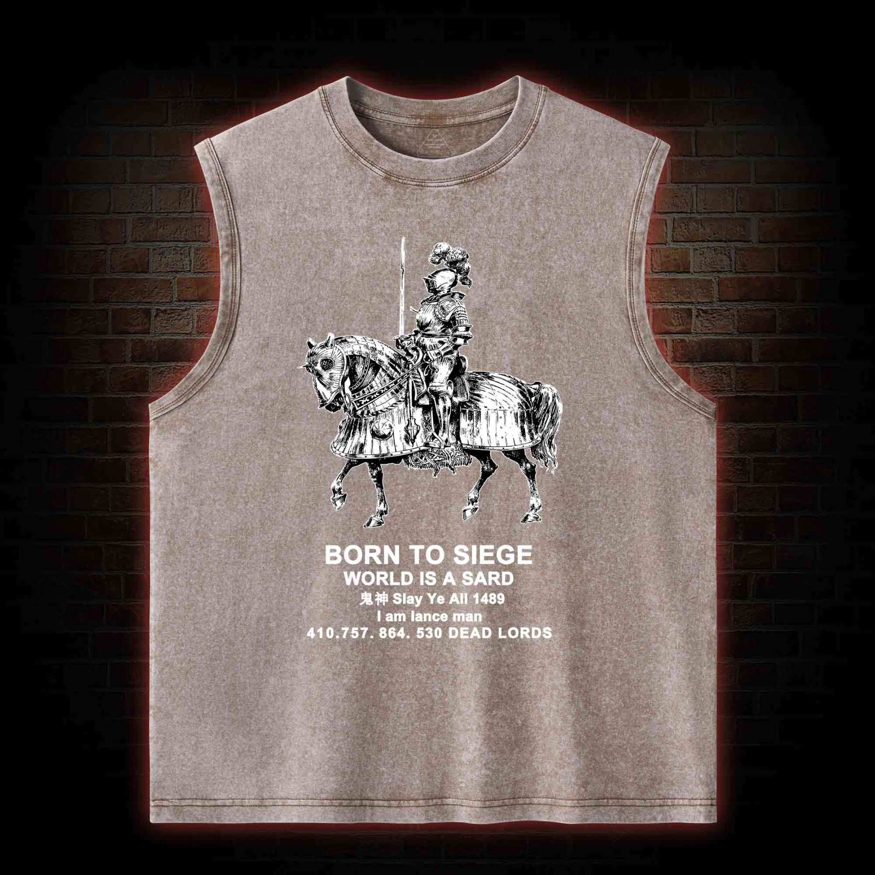 Bron To Siege Washed Tank Top