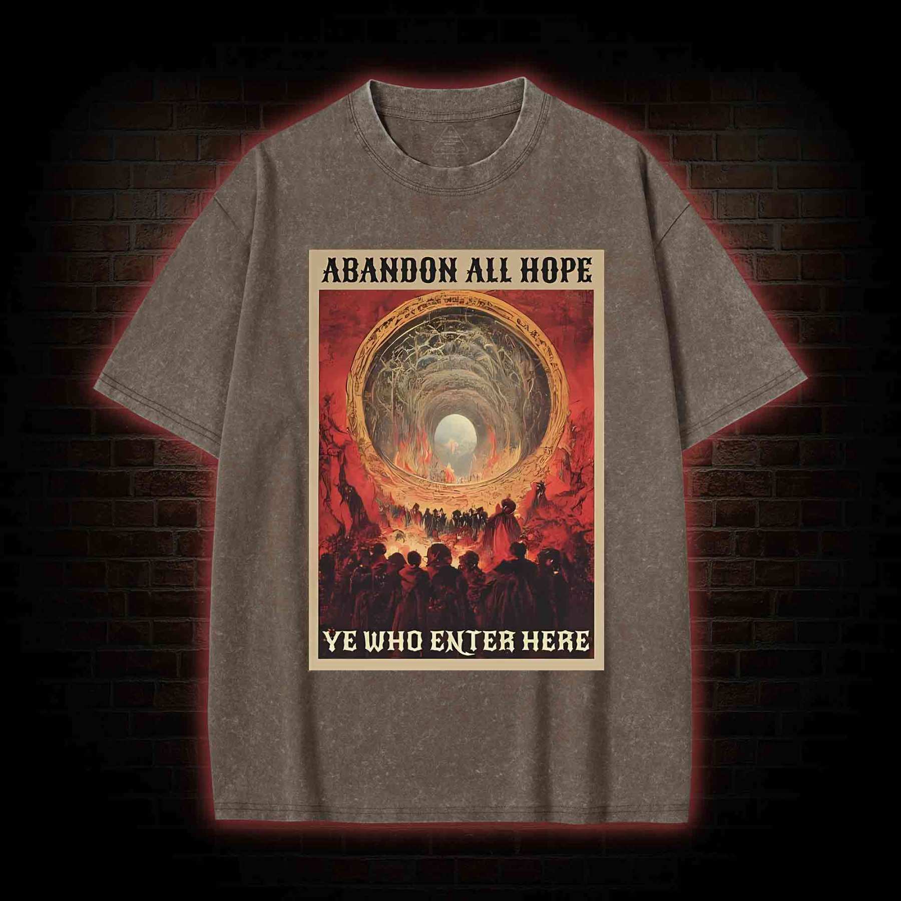 Abandon All Hope Washed T-shirt