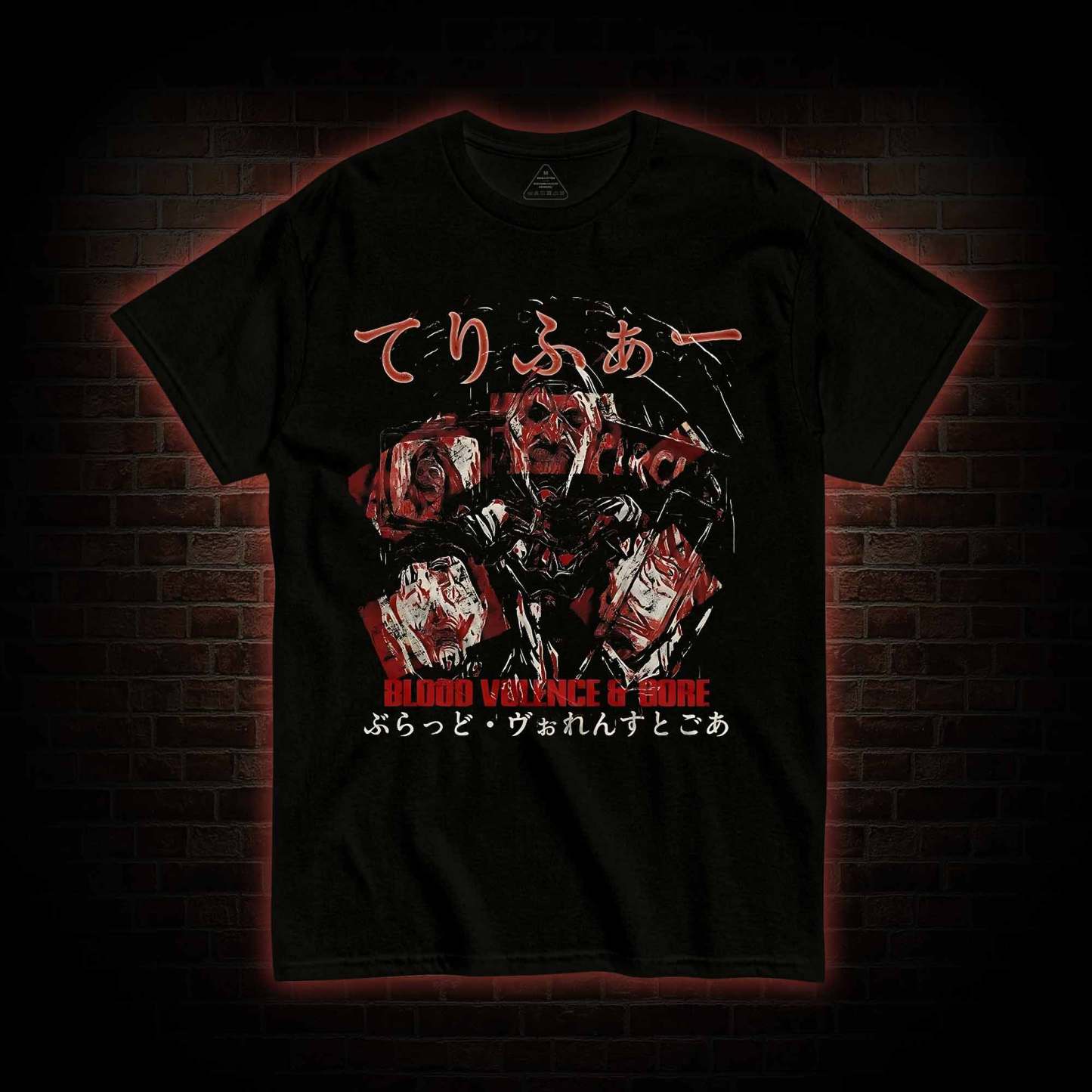 Blood Volence Crazy Clown Horror T-shirt