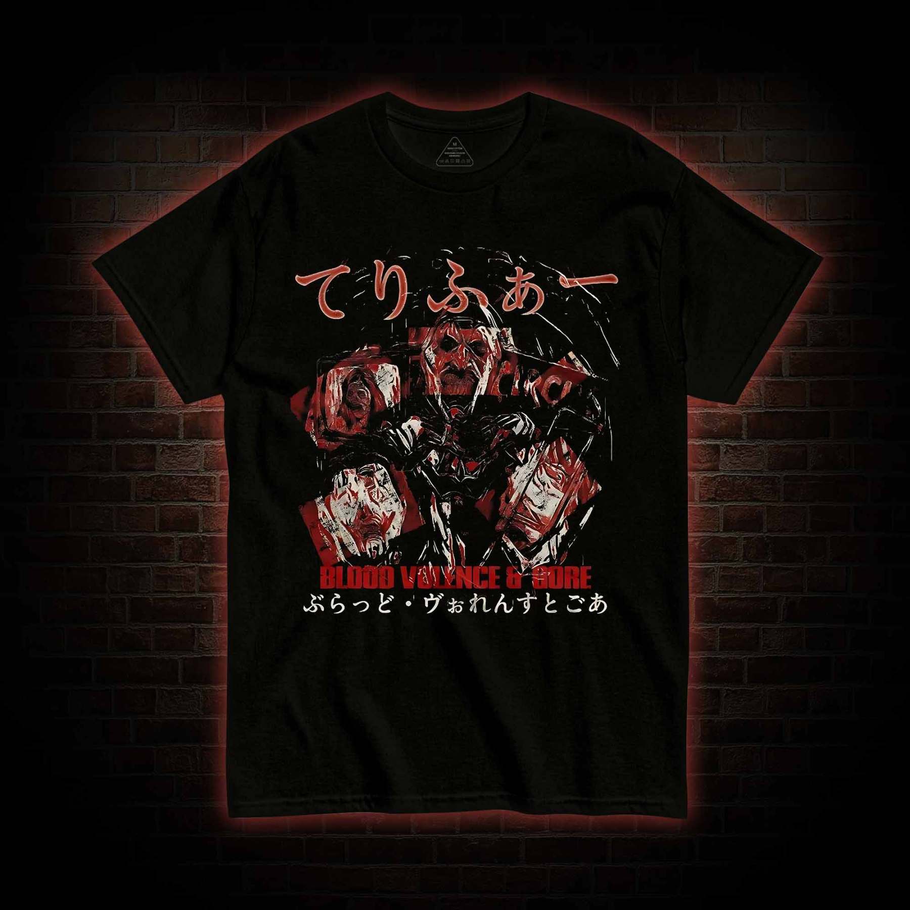 Blood Volence Crazy Clown Horror T-shirt