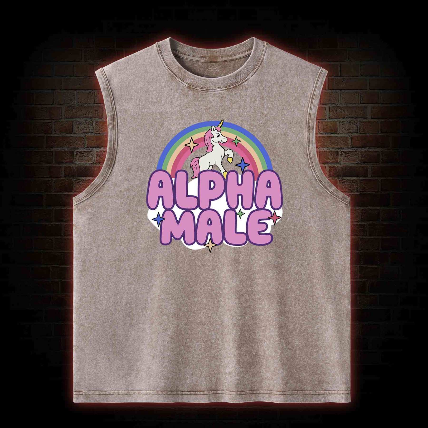 Alpha Male Washed Tank Top
