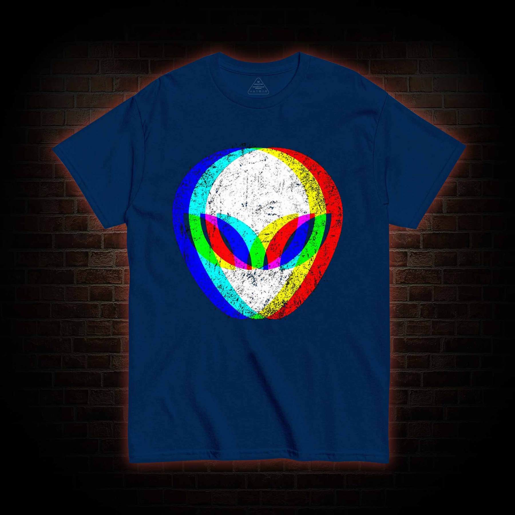 Alien Head Trippy T-shirt 