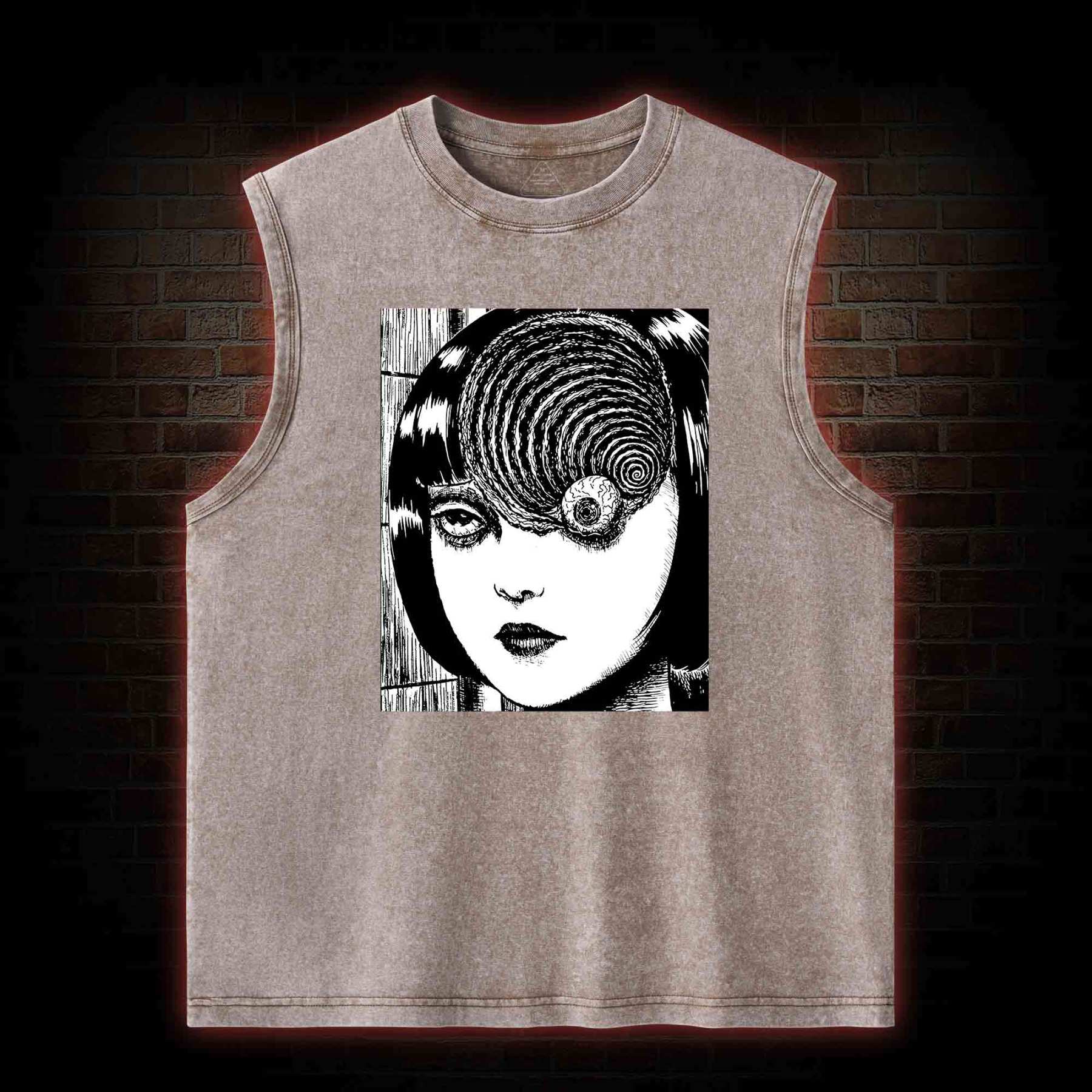 Uzumaki Eyeball Washed Tank Top